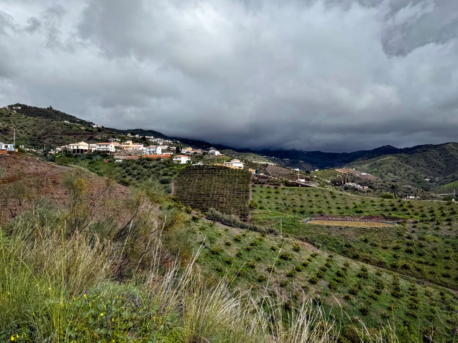 Dark clouds looming over my destination