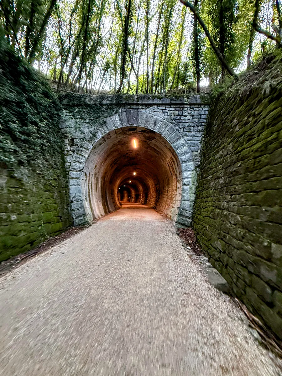 Rail trail away from Trieste
