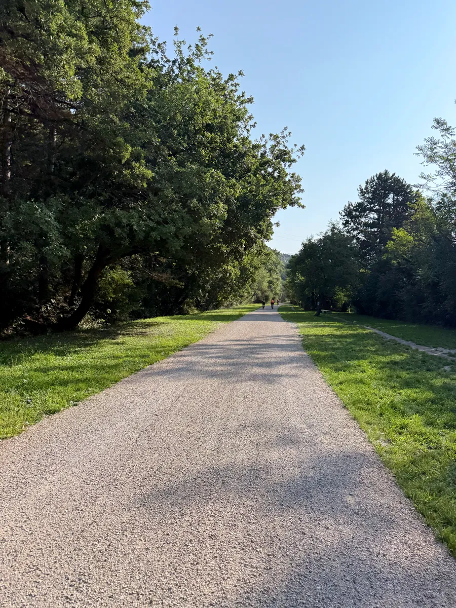 Rail trail away from Trieste