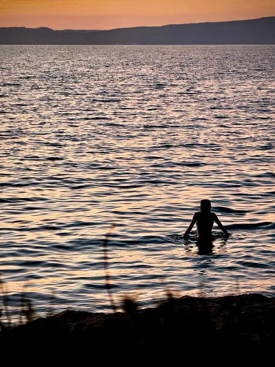 An evening swim