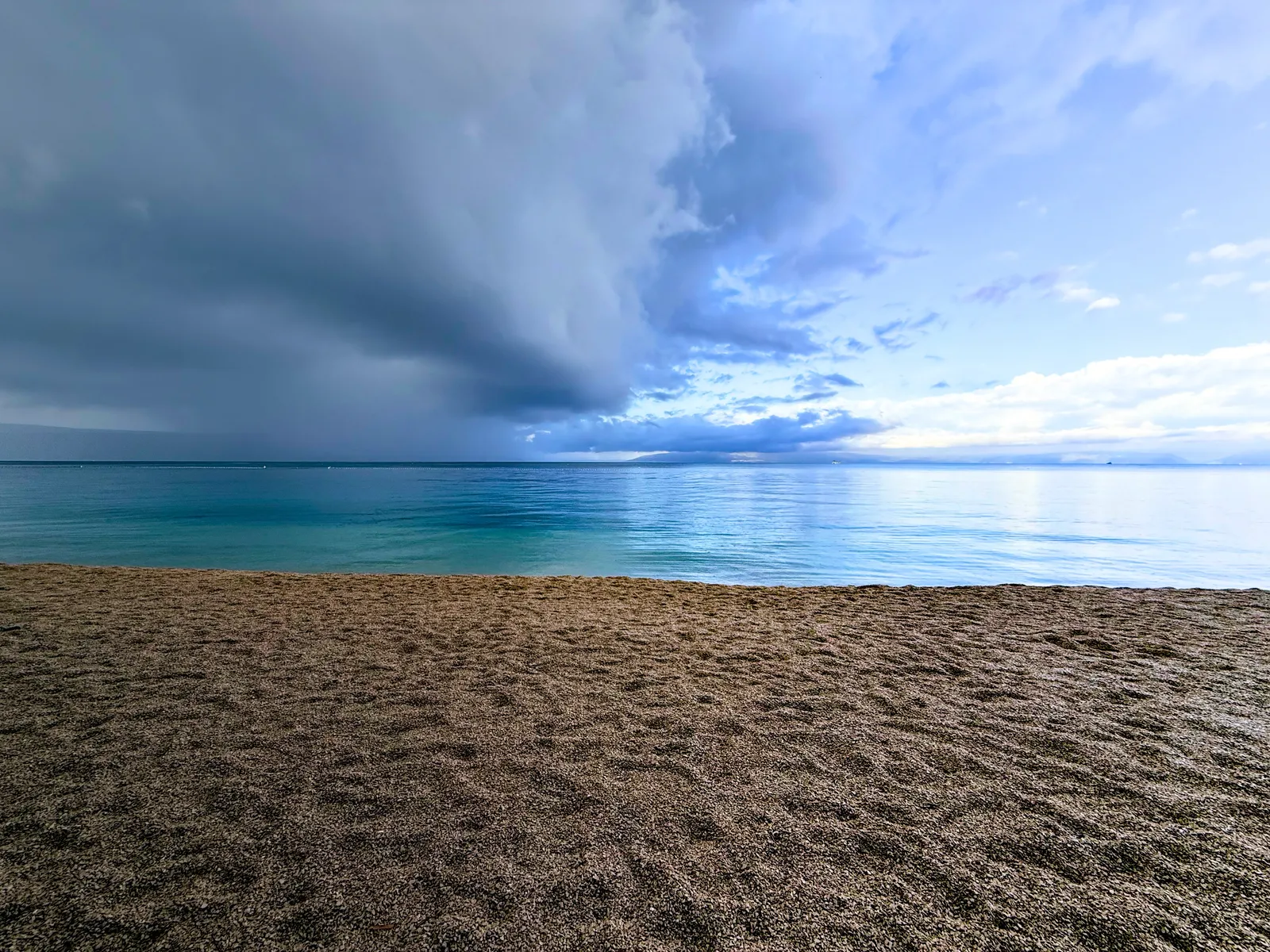 Morning battle of clouds and sky