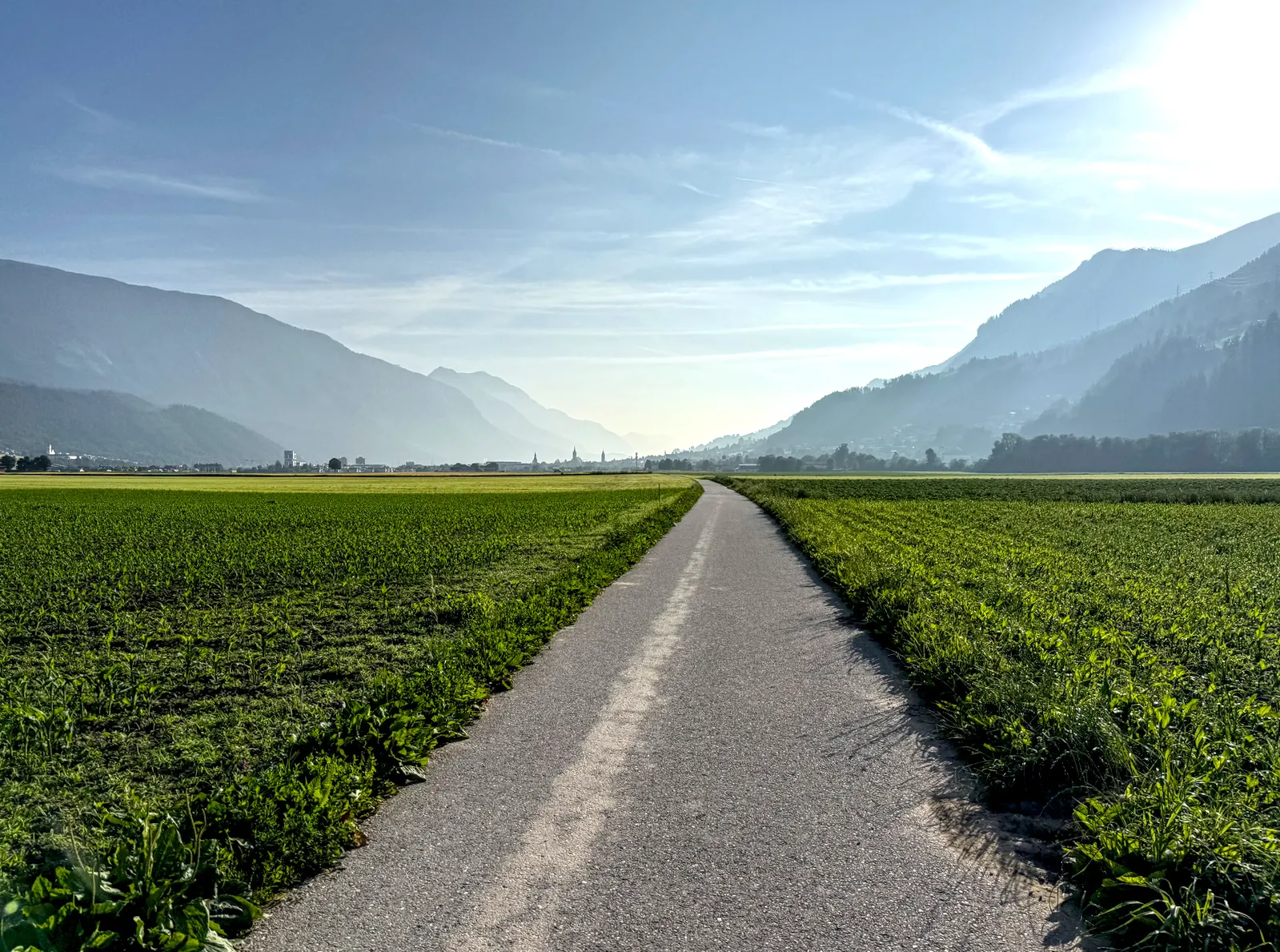 Bike trail in the Inn Valley