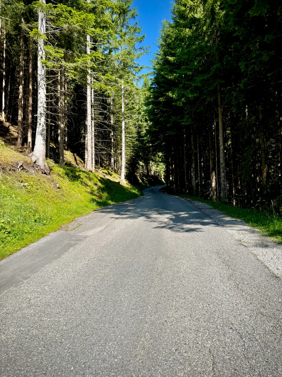 Road up to Zillertaler Höhenstraße
