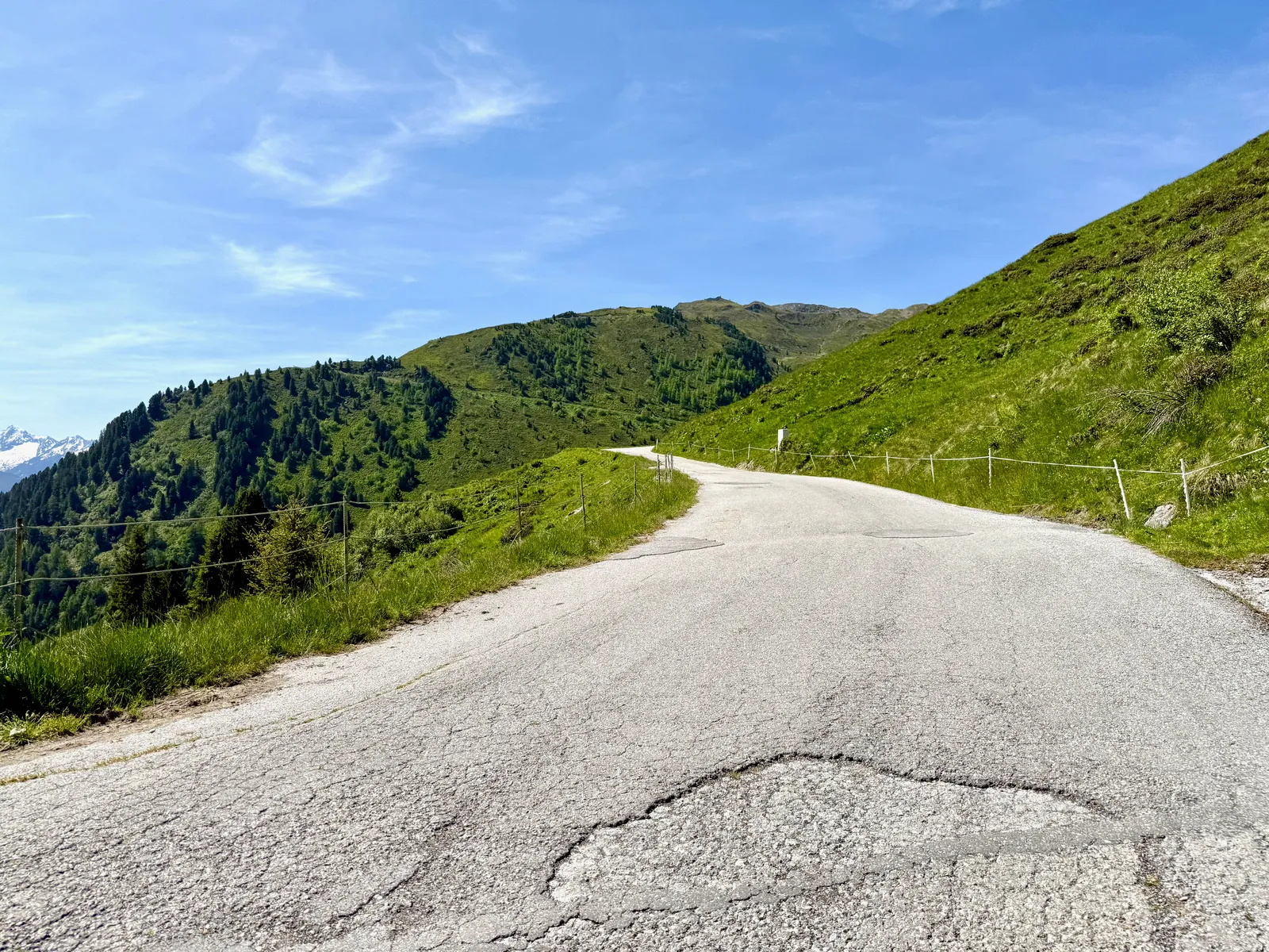 The road looming in the distance