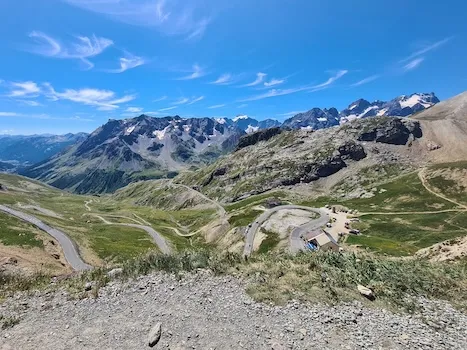 View from Col du Galibier towards Lautaret